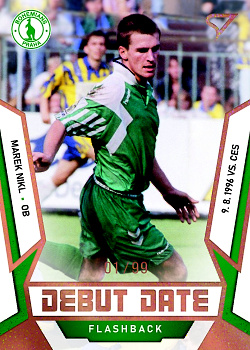 Marek Nikl Bohemians Praha SportZoo FORTUNA:LIGA 2022/23 2. serie Debut Date Flashback /99 #DF-7